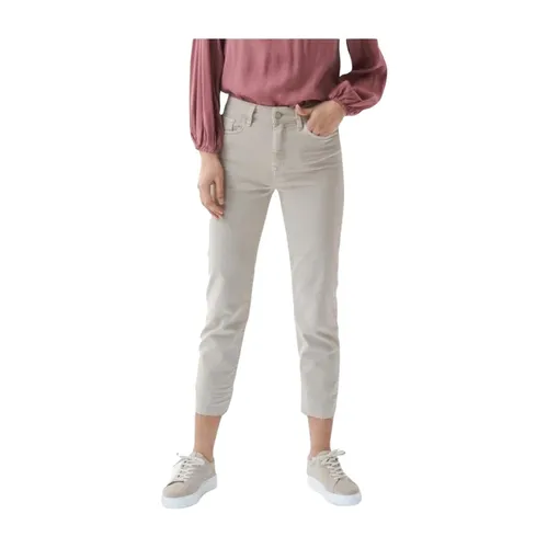 Cropped Trousers - Salsa - Modalova