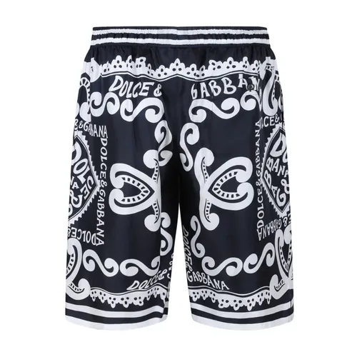 Silk Twill Shorts - Dolce & Gabbana - Modalova