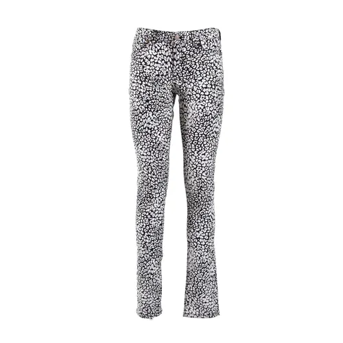 Leopard Pattern Jeans with Pockets - Saint Laurent - Modalova