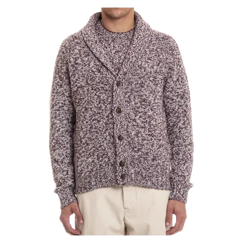 Shawl Collar Mouliné Fabric Jacket - Barba - Modalova