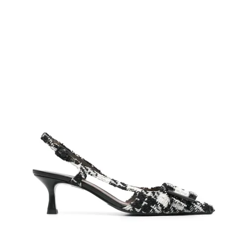 Crystal Buckle Slingback Heels - Roberto Festa - Modalova