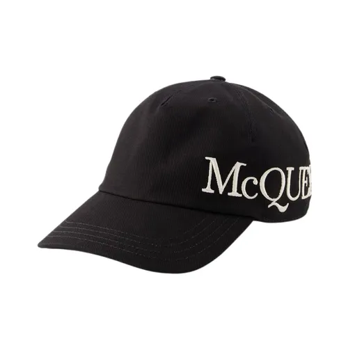 Gorra de Béisbol de Algodón Negro - Alexander McQueen - Modalova