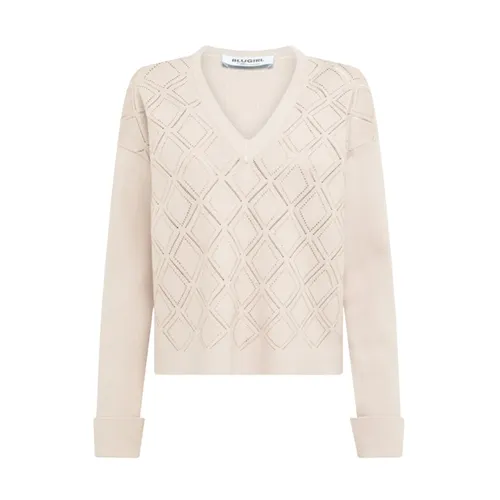 Knitwear > V-neck Knitwear - - Blugirl - Modalova