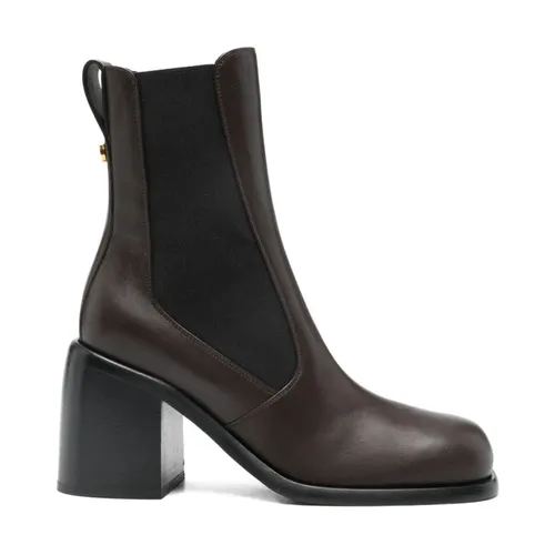 Leather Heel Boots - Sergio Rossi - Modalova