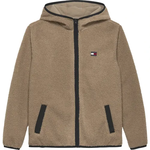 Teddy Zip-Thru Hoody - Tommy Jeans - Modalova