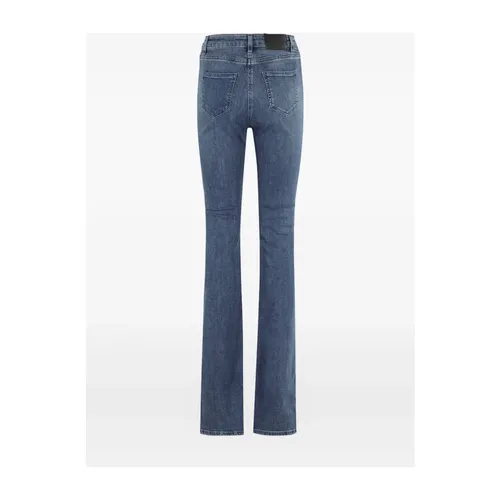 Blue Silk & Nylon Jeans - Elisabetta Franchi - Modalova
