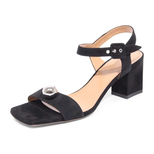 Black Suede Sandal - A. Bocca - Modalova