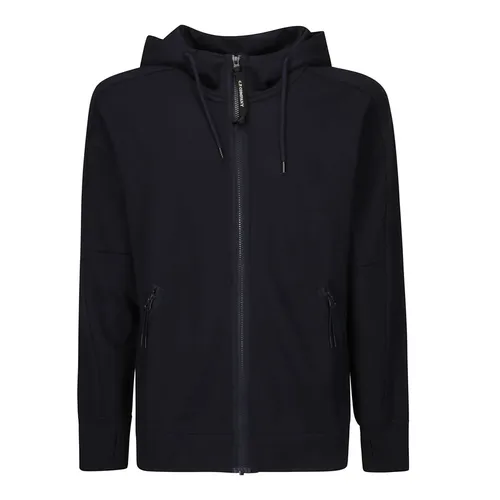 Zip Hooded Cotton Sweatshirt - C.p. Company - Modalova