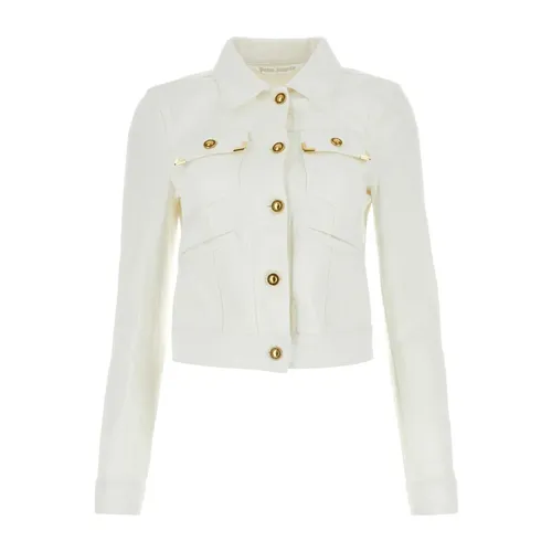 Short Denim Jacket - Palm Angels - Modalova
