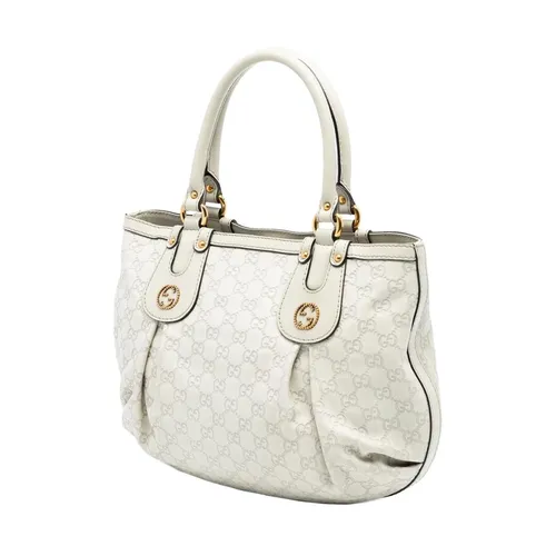 Pre-owned Leather Satchel - Gucci Vintage - Modalova