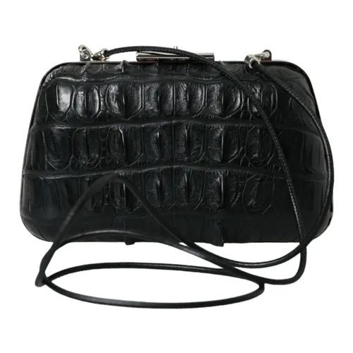 Elegant Crocodile Leather Evening Clutch - Balenciaga - Modalova