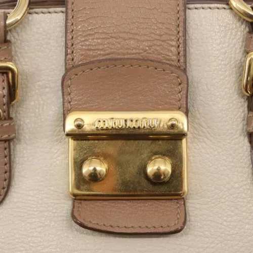 Pre-owned Leather Handbag - Miu Miu Pre-owned - Modalova