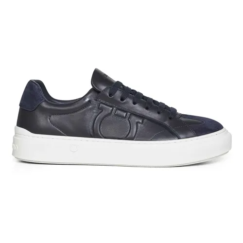 Gancini leather sneakers - Ferragamo - Modalova