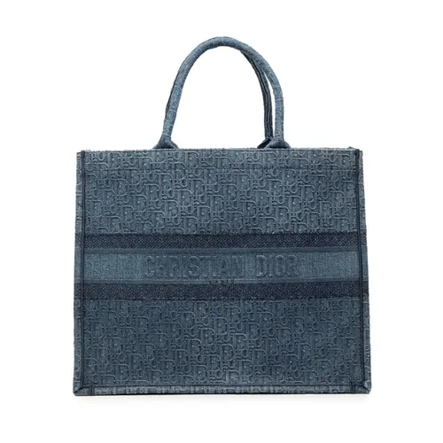 Pre-owned Printed Textile Tote Bag - Dior Vintage - Modalova
