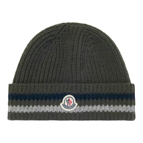 Wool Beanie Hat - Moncler - Modalova
