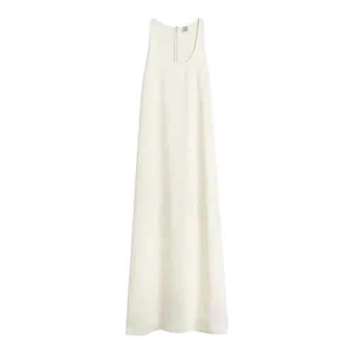 Scoop-neck Sablé Dress - TotêMe - Modalova