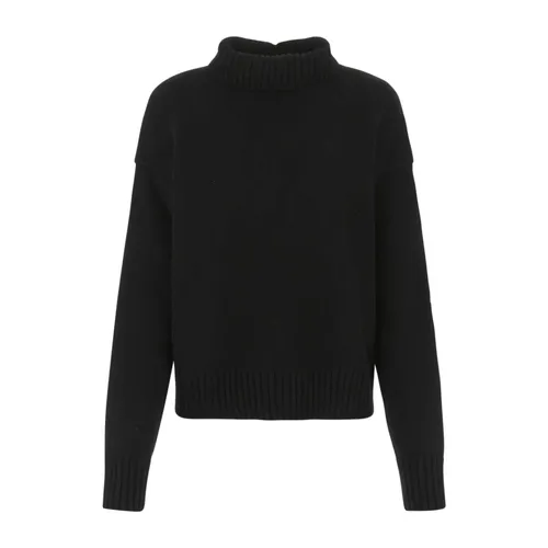 Oversize Cashmere Blend Black Sweater - Jil Sander - Modalova