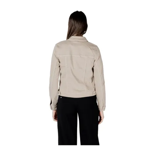 Metallic Button Denim Jacket - Street One - Modalova