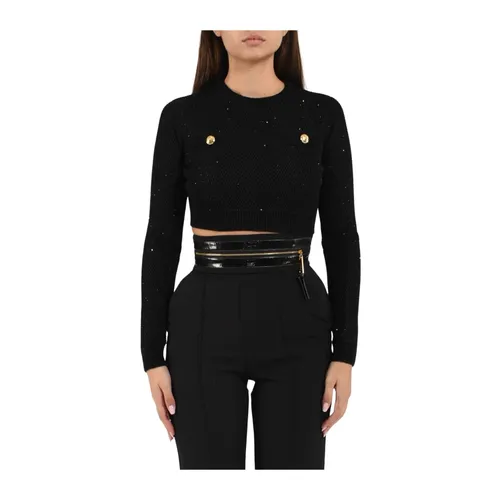 Knit Top with Sequins - Elisabetta Franchi - Modalova