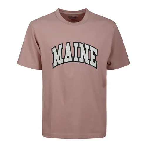 Pink Cotton T-shirt with Front Print - Sebago - Modalova