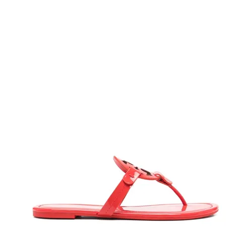 Sandalias Rojas de Cuero - Tory Burch - Modalova