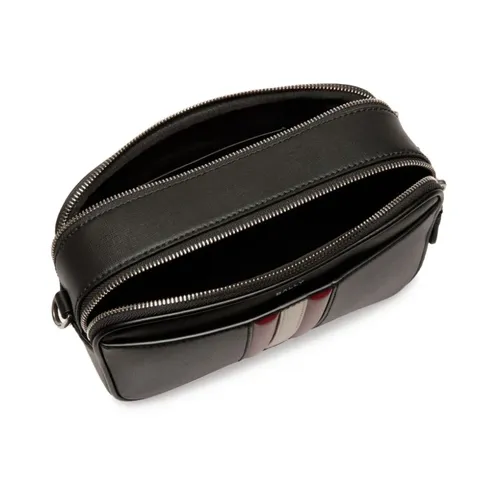 Black Shoulder Bag with Stripe Detailing - Bally - Modalova