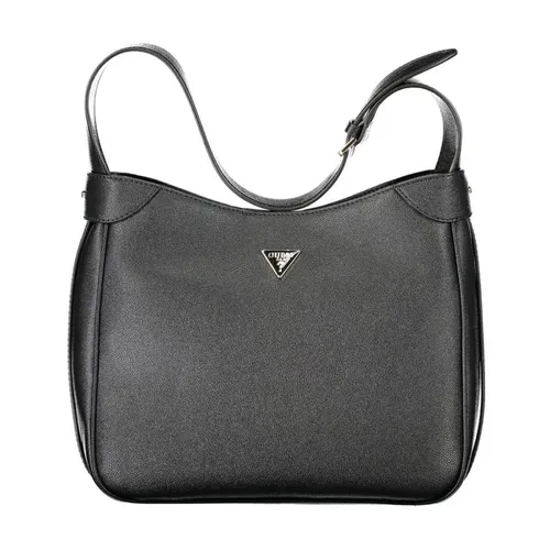 Black Polyethylene Handbag with Top Handle - Guess - Modalova