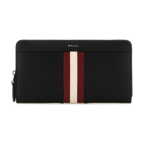 Classic Black Leather Wallet - Bally - Modalova