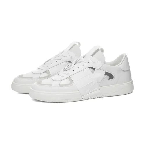 White Logo Low-Top Sneakers - Valentino Garavani - Modalova