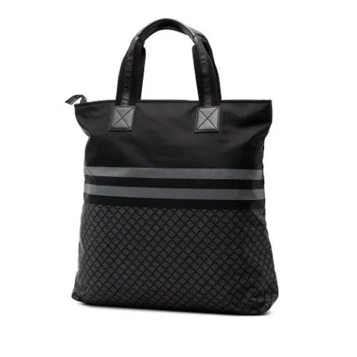 Pre-owned Printed Nylon Tote - Gucci Vintage - Modalova
