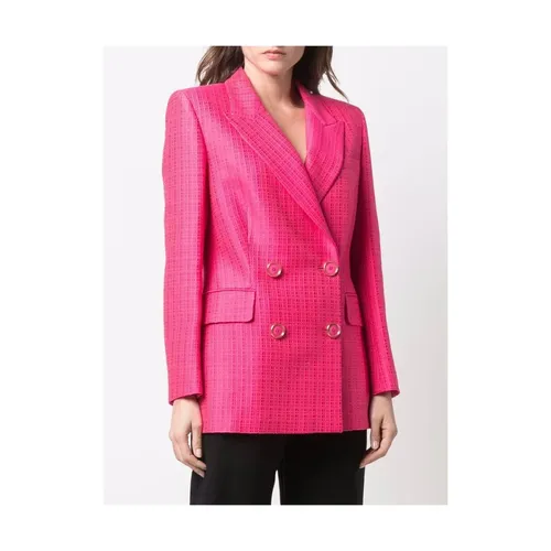 Fuschia Pink Jacquard Blazer - Antonino Valenti - Modalova