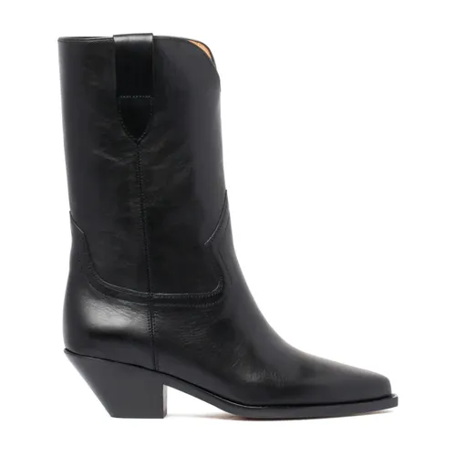 Black Daphone Leather Boots - Isabel Marant - Modalova
