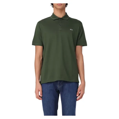 Knit Polo with Shark Badge - Paul & Shark - Modalova