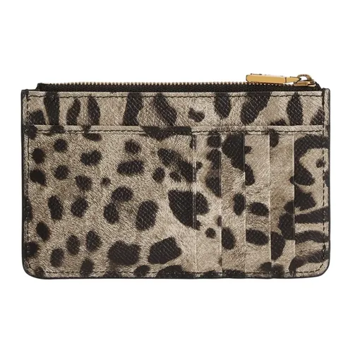 Leopard Print Zip Wallet - Dolce & Gabbana - Modalova