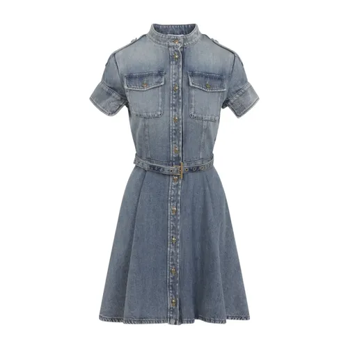 Denim Mini Dress - Alexander McQueen - Modalova