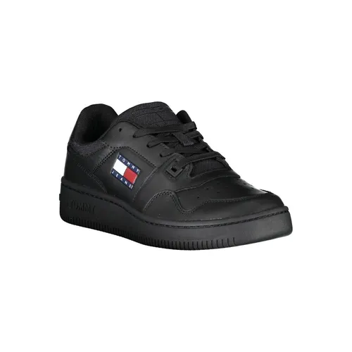 Black Polyester Sneaker with Logo - Tommy Hilfiger - Modalova