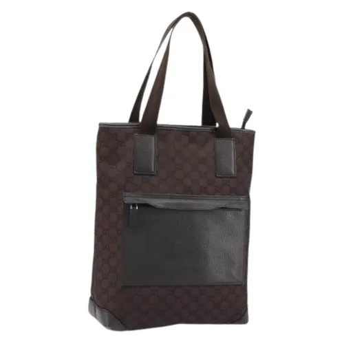 Pre-owned Canvas Tote Bag - Gucci Vintage - Modalova
