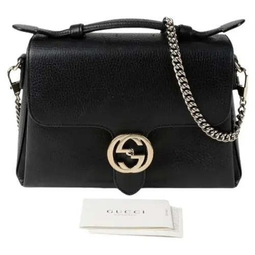 Pre-owned Leather Handbag - Gucci Vintage - Modalova