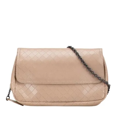 Pre-owned Leather Shoulder Bag - Bottega Veneta Vintage - Modalova