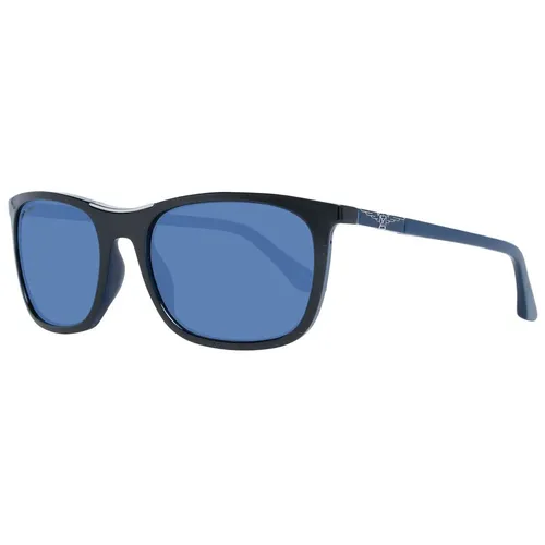 Black Men's Sunglasses Rectangular Blue Lenses - Longines - Modalova