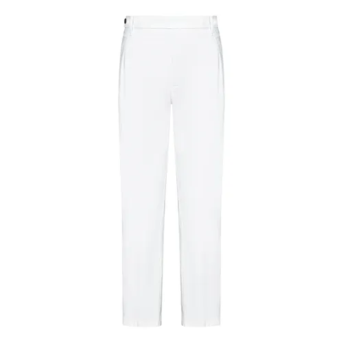 White Double-Pleat Trousers - Franzese Collection - Modalova