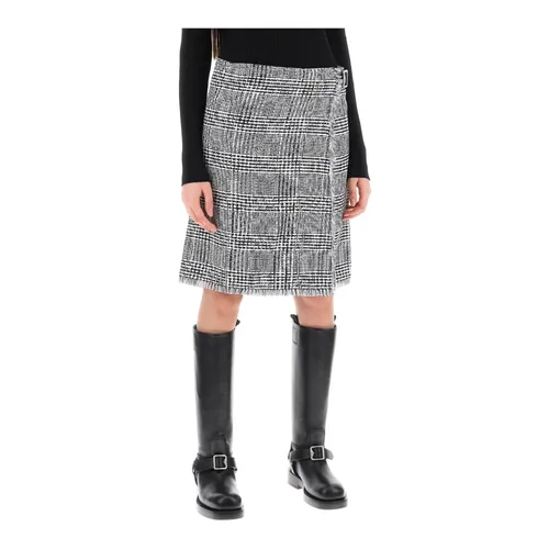 Warped Houndstooth Kilt - Burberry - Modalova