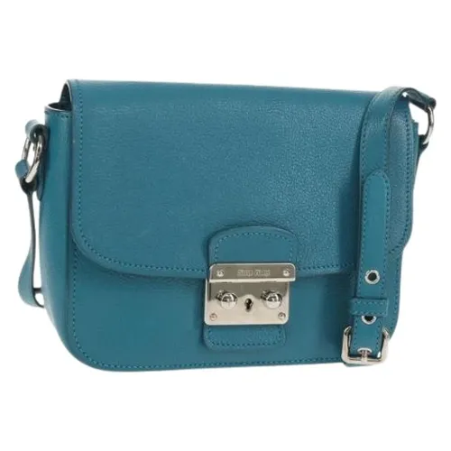 Pre-owned Leather Shoulder Bag - Miu Miu Pre-owned - Modalova
