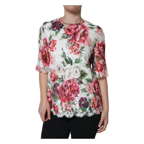 Floral Lace Top - Dolce & Gabbana - Modalova