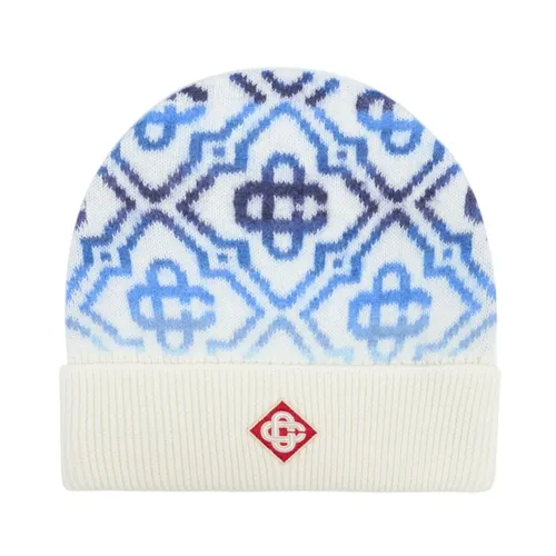 Space Dye Monogram Beanie - Casablanca - Modalova