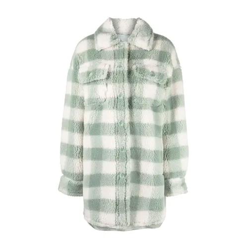 Casual Wool Polyester Jacket - Stand Studio - Modalova