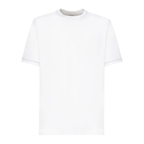 White Cotton T-shirts and Polos - Eleventy - Modalova