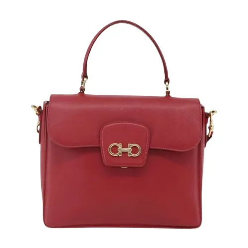 Pre-owned Vintage Gancini Flap Top Handle Bag - Salvatore Ferragamo Pre-owned - Modalova