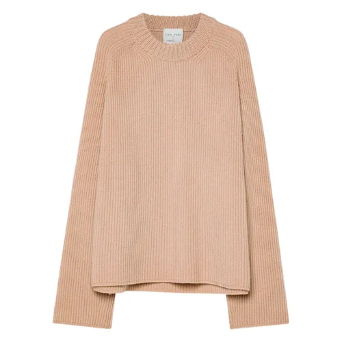 Brown Wool Roundneck Sweater - Forte Forte - Modalova
