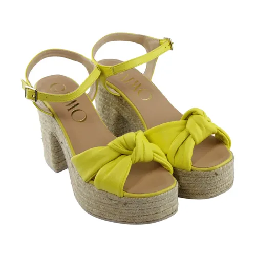 Yellow Espadrille Slip-On Shoes - Gaimo - Modalova